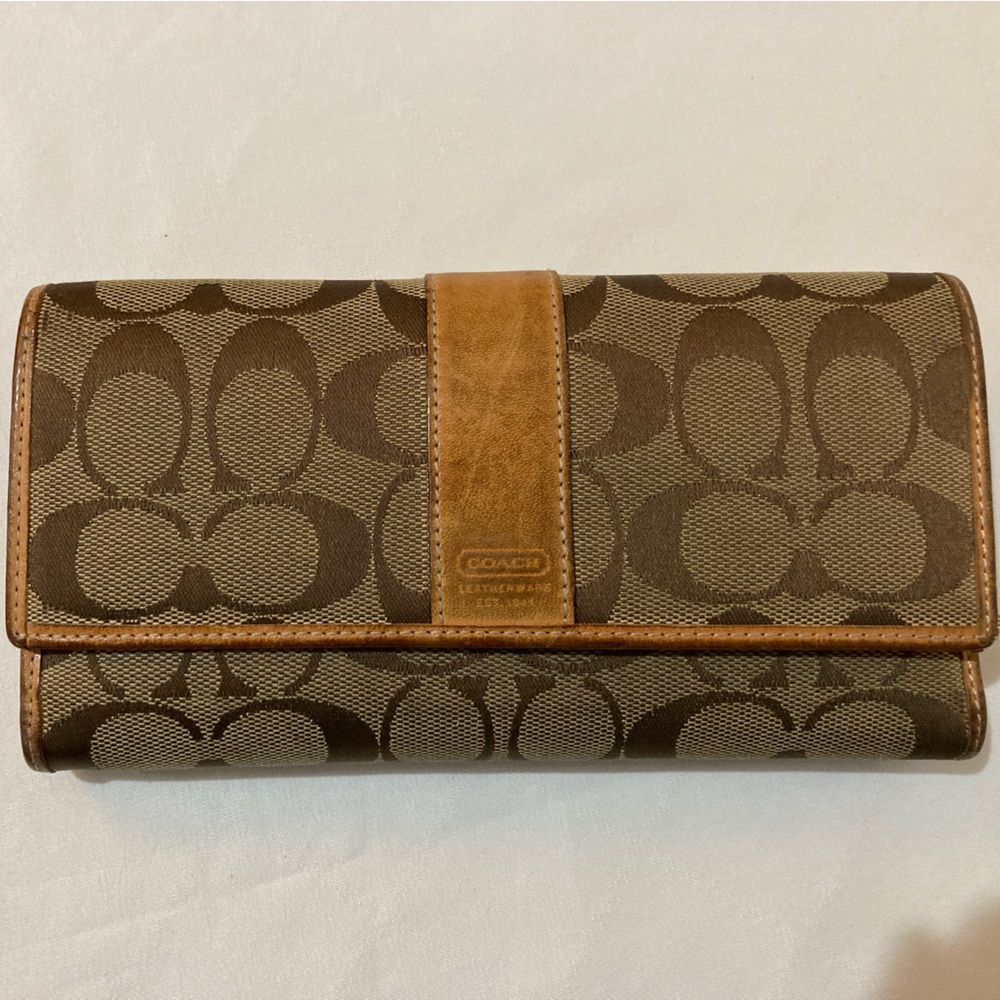Coach Monogram Wallet / Checkbook - image 1